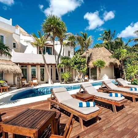 Luxury 5-Br Beachfront Home In Tulum Casa Sofia Gato エクステリア 写真
