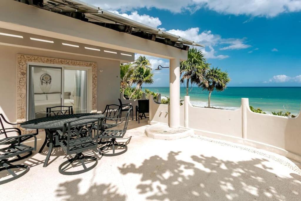 Luxury 5-Br Beachfront Home In Tulum Casa Sofia Gato エクステリア 写真