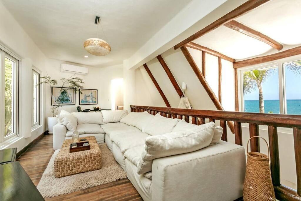 Luxury 5-Br Beachfront Home In Tulum Casa Sofia Gato エクステリア 写真